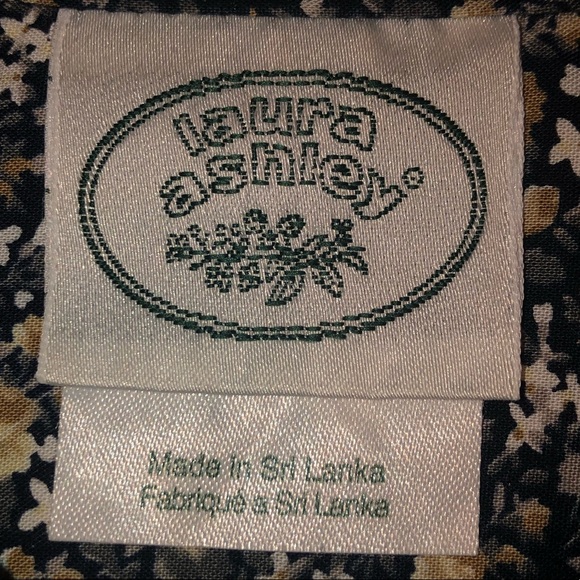 Laura Ashley Floral Long-Sleeved ButtonDown Blouse - Picture 3 of 10